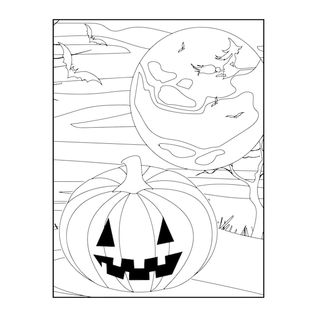 Desenhos para colorir de Halloween para crianças