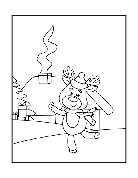 Desenhos para colorir de natal para crianças