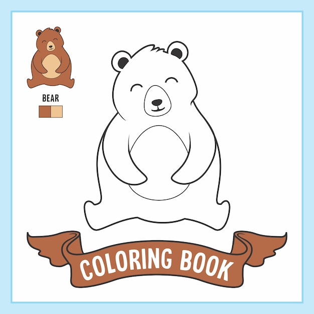 Desenhos para colorir urso animais