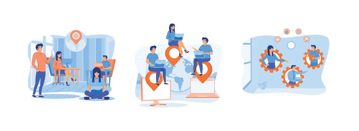 Vetor desenvolvimento e estratégia da empresa e planeamento empresarial o trabalho em equipa de ideias e a delegação de projectos