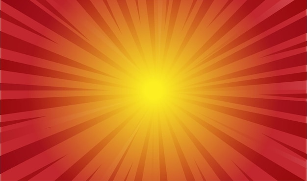 Design abstrato de fundo de raio de sol amarelo