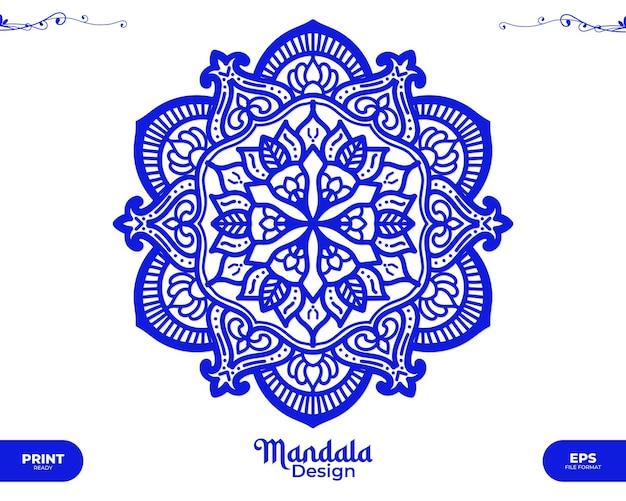 Design alpone de padrão de mandala de luxo para impressão de fundo, capa de cartaz, folheto, banner, casamento