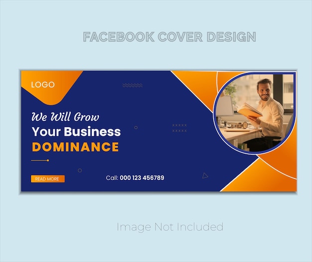 Vetor design corporativo da capa do facebook