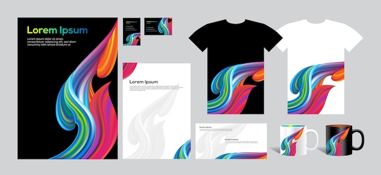 Vetor design corporativo de arte tailandesa