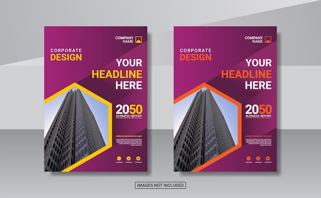 Design criativo da capa do livro corporativo