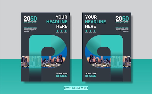 Design criativo de capa de livro corporativo