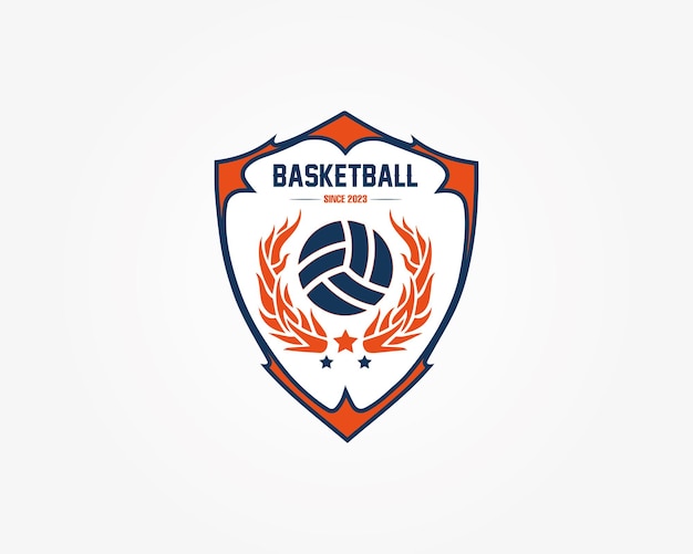 Design criativo de logotipo de basquete