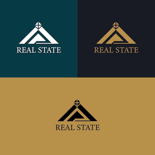 Design criativo de logotipo imobiliário