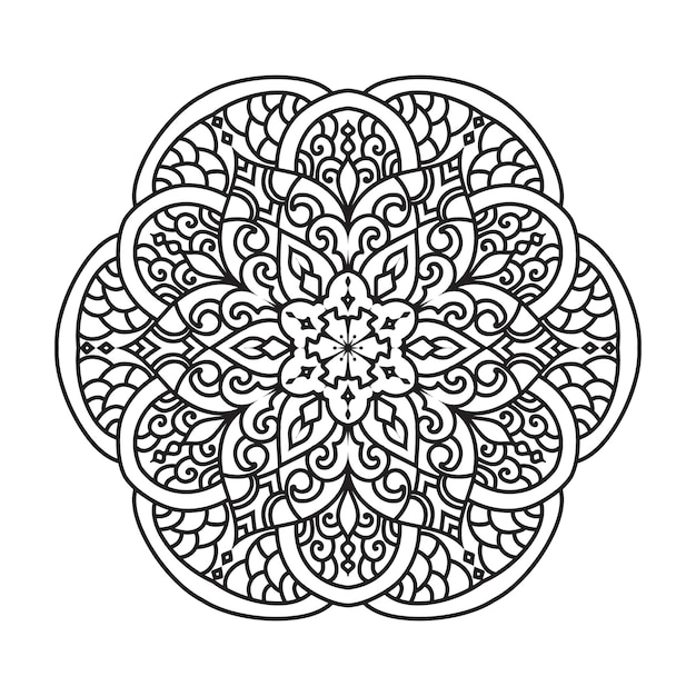 Design criativo de mandala étnica, elemento decorativo vintage