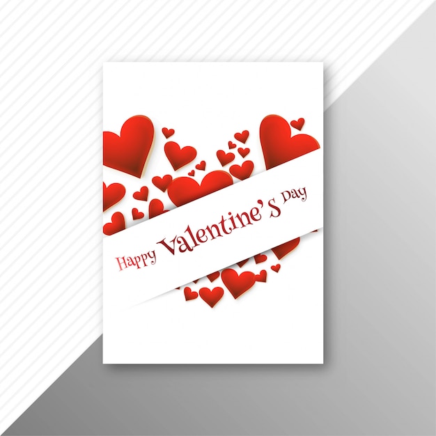 Design criativo de modelo de cartão de corações dia dos namorados