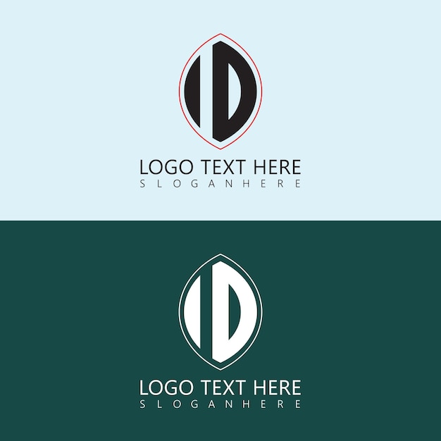 Vetor design criativo do logotipo da carta de identificação