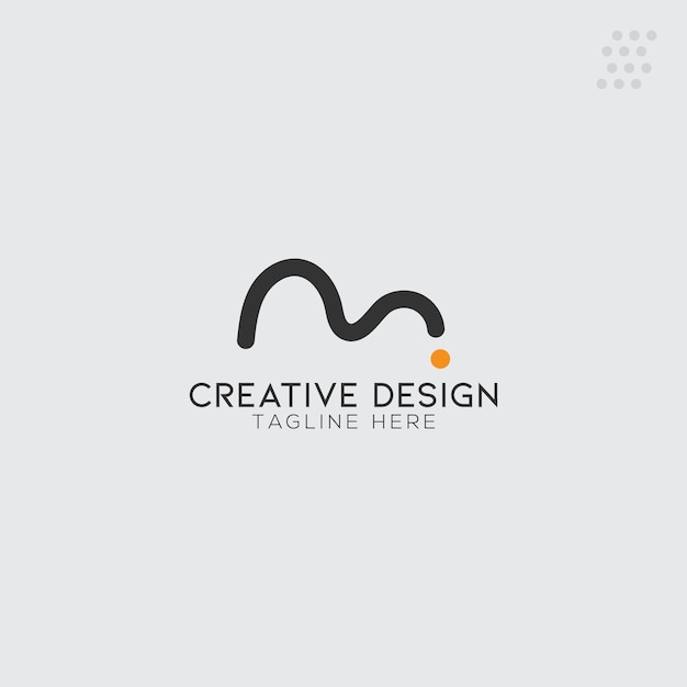 Vetor design criativo do logotipo da letra m para o seu negócio