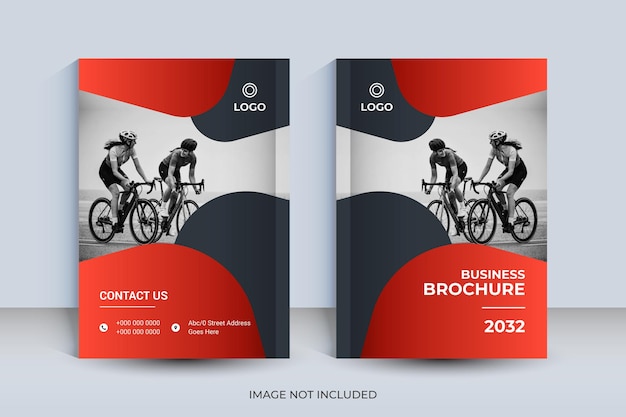Design da capa do livro a4 corporativo e relatório anual e modelo de revista