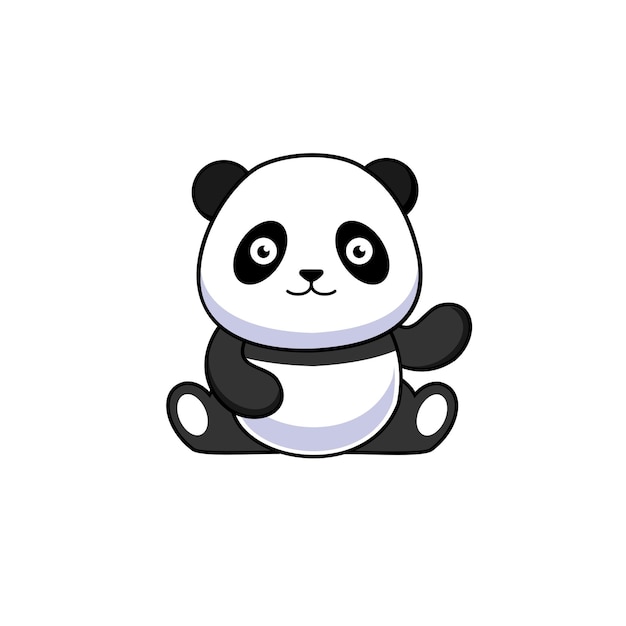 desenho de vetor de mascote panda fofo 3809389 Vetor no Vecteezy