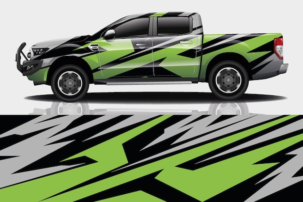 Design de adesivo de carro de caminhão