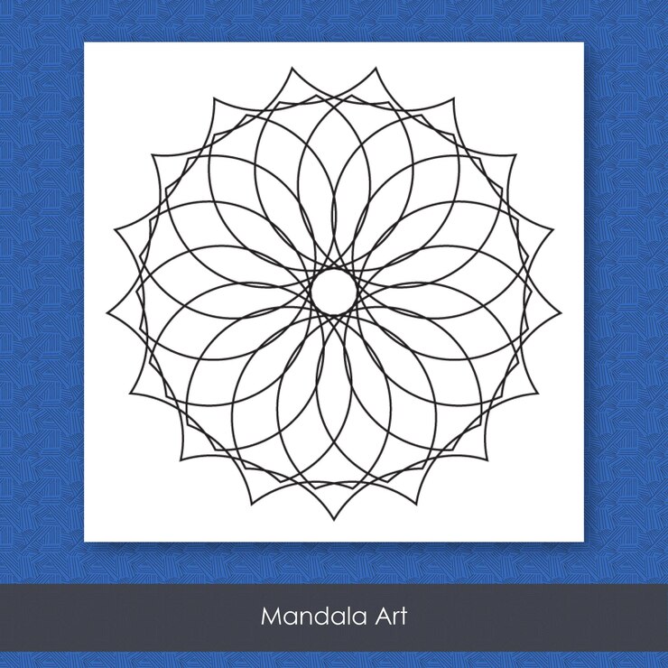 Vetor design de arte de mandala