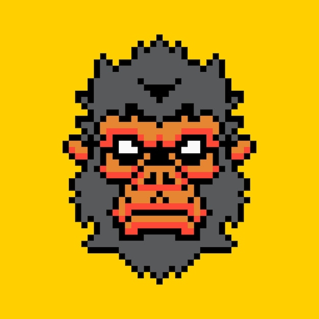 Macaco Gigante No Design Do Layout De Jogo De Pixel. Rei Kong Atacado Por  Militares No Veículo De Combate Ilustração do Vetor - Ilustração de velho,  kong: 212073427
