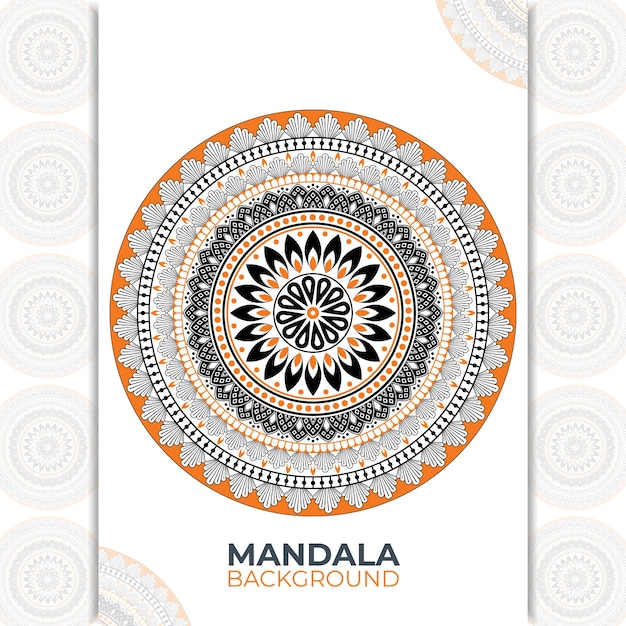 Design de arte mandala criativo e único