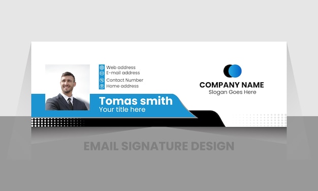 Design de assinatura e rodapé de e-mail