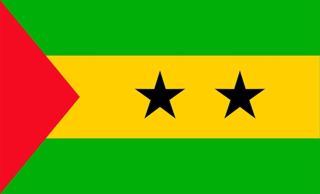 Design de bandeira de são tomé e príncipe