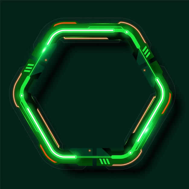 Design de bandeira de tecnologia verde.