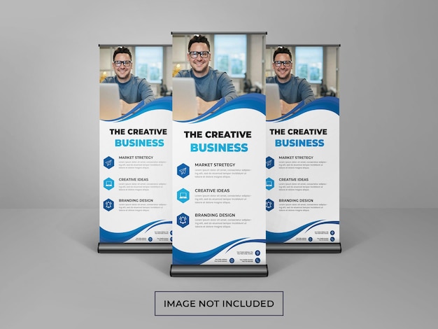 Design de banner de standee de negócios corporativos