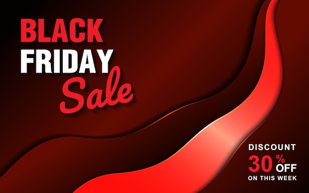 Design de banner de venda da black friday