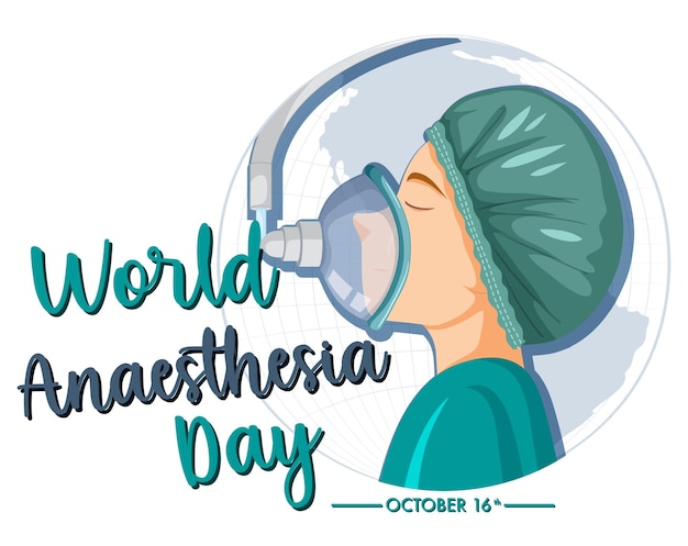 Design de banner do dia mundial da anestesia