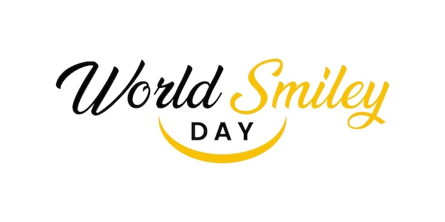 Design de banner do dia mundial do smiley