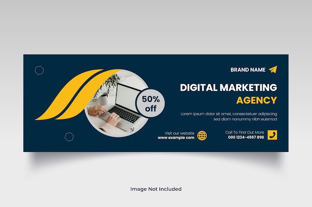 Design de banner do facebook especialista em marketing digital