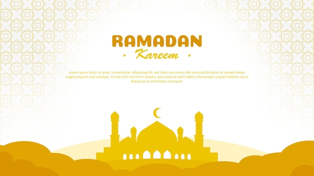 Design de banner ramadan kareem