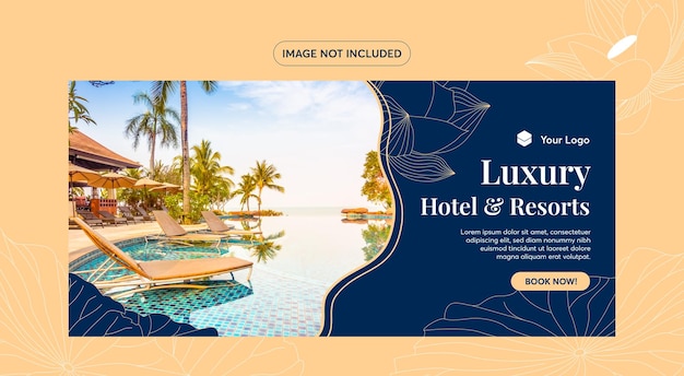 Design de banners de luxo gradiente