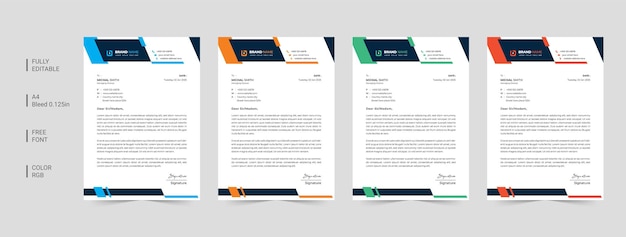 Design de bloco de papel timbrado comercial
