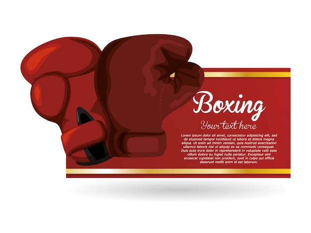 Vetor design de boxe