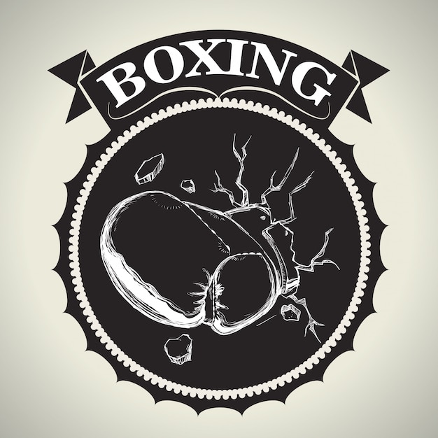 Vetor design de boxe