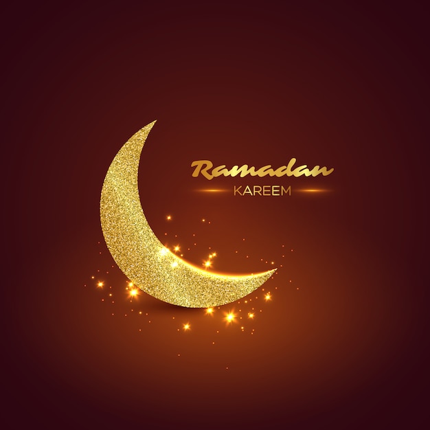 Design de brilho ramadan kareem.