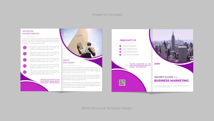 Design de Brochura Bifold de Negócios Corporativos Profissional