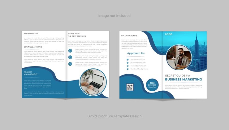 Design de Brochura Bifold de Negócios Corporativos Profissional