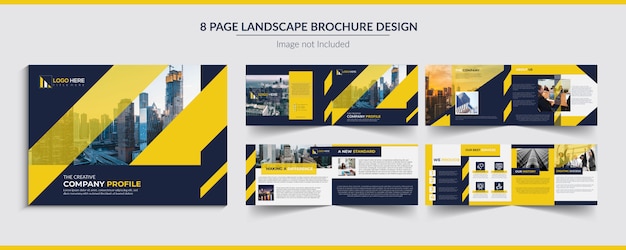 Design de brochura de paisagem