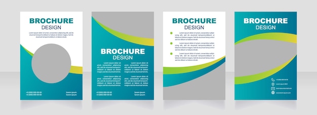 Design de brochura em branco de cura e saúde. assistência médica. modelo definido com espaço de cópia de texto. coleta de relatórios corporativos pré-fabricados. 4 páginas de papel editáveis. fontes myriad pro, arial usadas