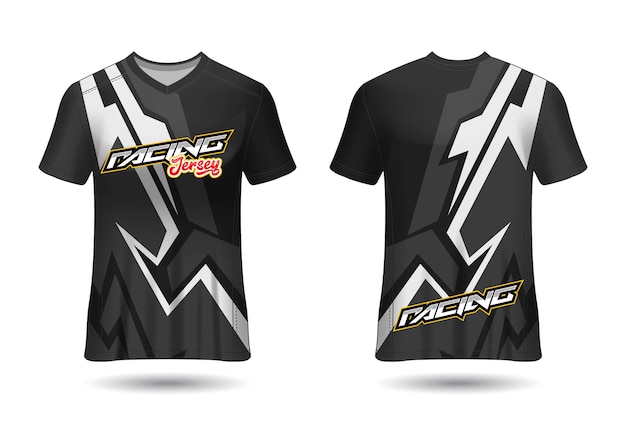 Vetor design de camisa de corrida esportiva