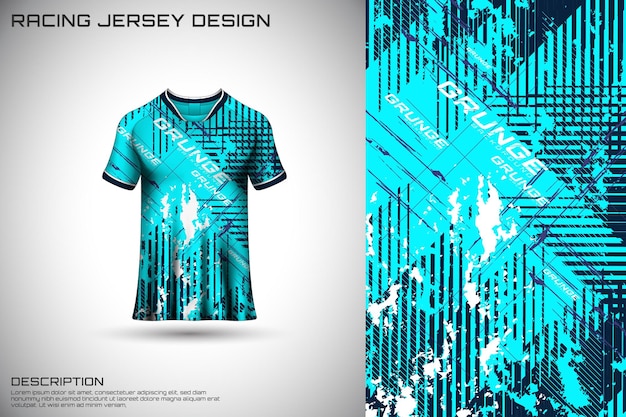 Design de camisa de corrida frontal design de esportes para vetor de jogo de camisa de ciclismo de corrida