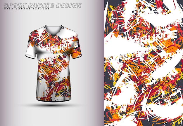 Design de camisa de corrida frontal design esportivo para vetor de jogo de camisa de ciclismo de corrida