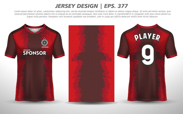 Design de camisa de futebol para design de camiseta de esporte de sublimação coleção de vetores grátis premium