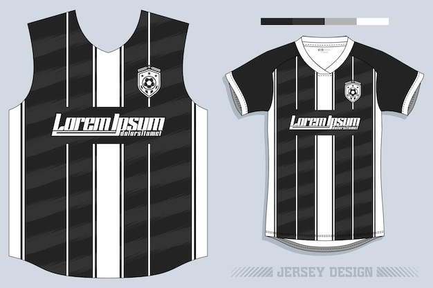 Vetor design de camisa de futebol vetorial para sublimação