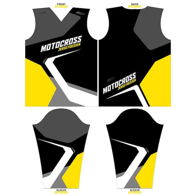 Design de camisa de manga longa para motocross de sublimação pronta para impressão