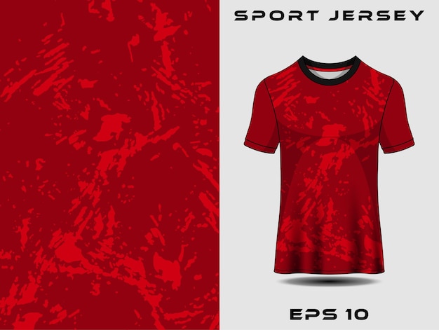 Vetor design de camisa esportiva grunge para uniformes de equipe camisa de corrida de futebol