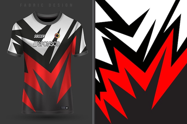 Design de camisa esportiva para sublimação