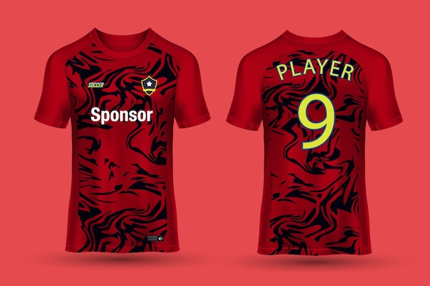 Vetor design de camisa esportiva para sublimação