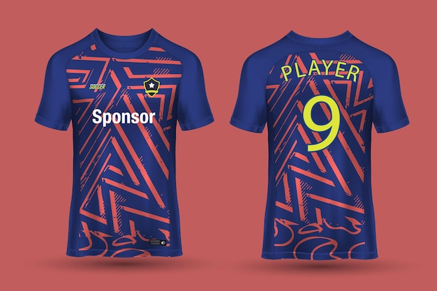 Vetor design de camisa esportiva para sublimação